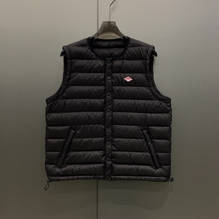 日系户外轻量化保暖小标搭配95白鹅绒羽绒马甲女W7039