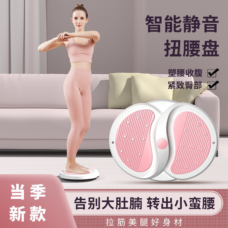 扭腰盘家用磁石锻炼腰部扭腰器 家用运动健身器材静音新款扭腰盘