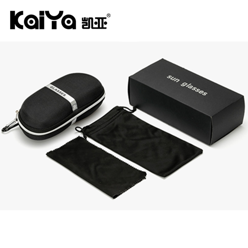 通用新款3043抗压太阳眼镜盒眼睛盒太阳镜时尚拉链墨镜盒 包装盒