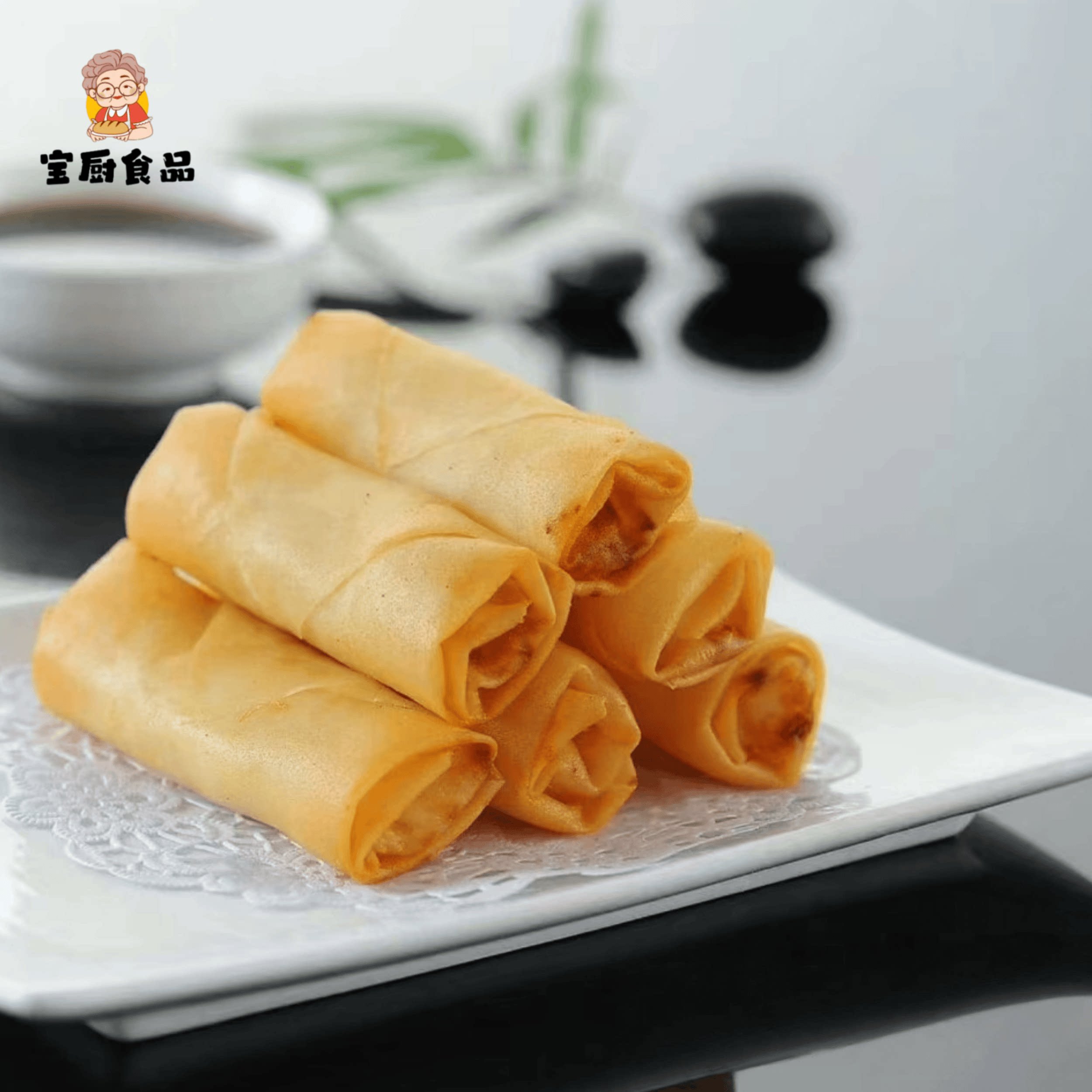 无骨黄鱼春卷手工制作300g10支装冷冻半成品油炸点心小吃酒店商用图片