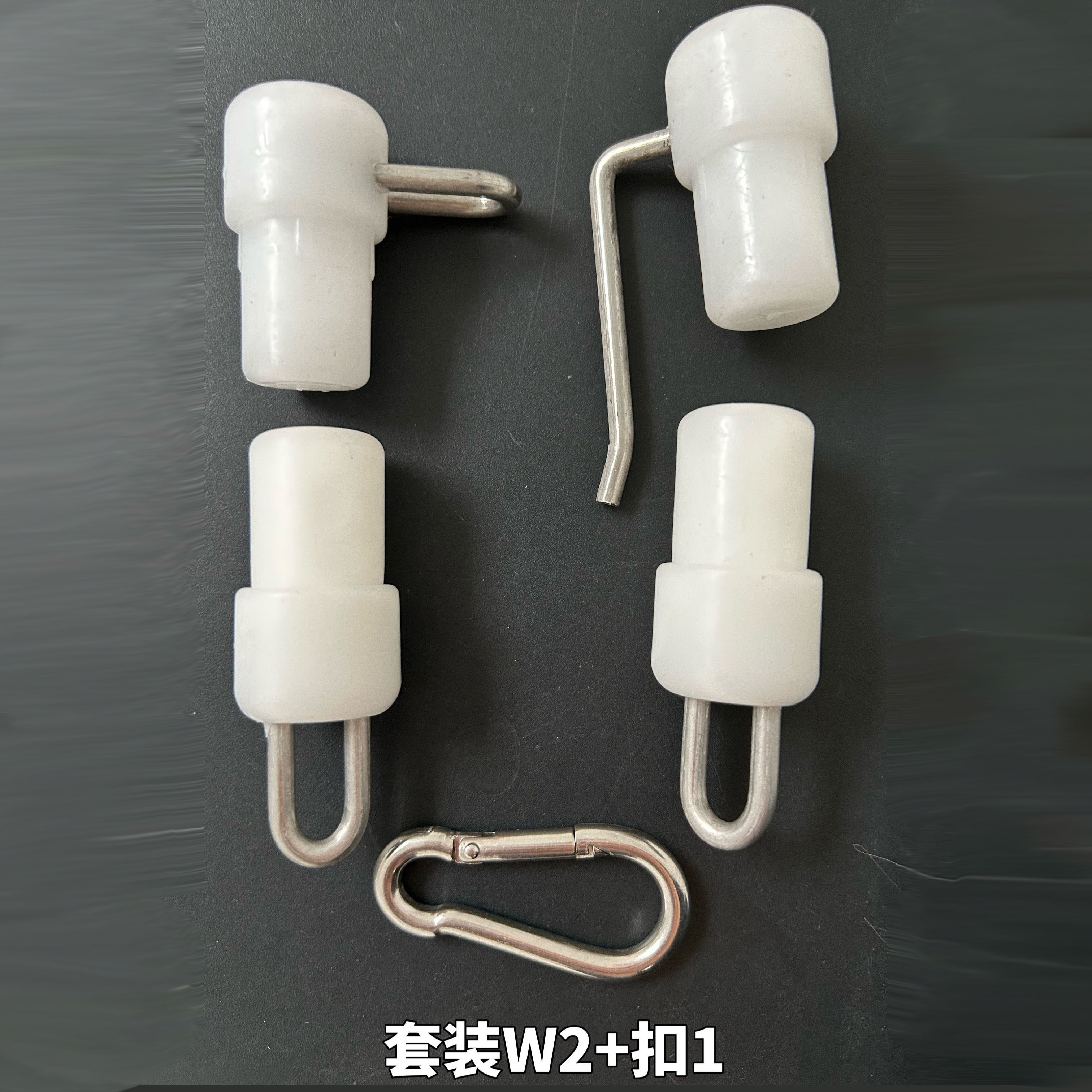 国旗固定杆配件旗杆堵头挂杆头子母扣 旗杆配件挂杆堵头 挂杆扣