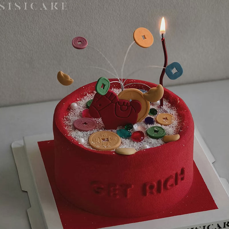 2026马年聚宝盆蛋糕装饰摇摇乐小马饼干模具翻糖切膜元宝铜钱,厨房/烹饪用具,DIY模具,淘宝优惠券,粉丝福利购,淘宝优惠卷