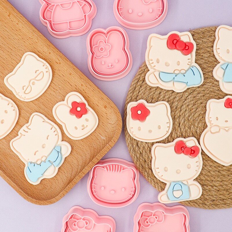 HelloKitty系列可爱卡通饼干模具翻糖曲奇饼干按压模具烘焙工具