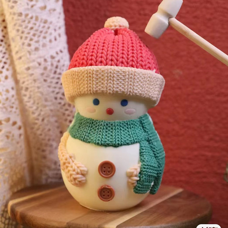 圣诞节雪人敲敲乐翻硅胶模具