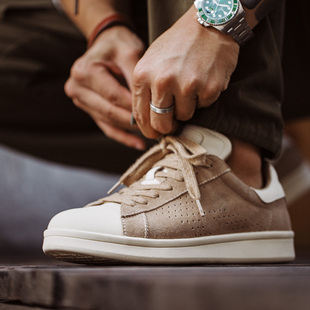 马登2026春季复古箭头板鞋潮流运动鞋低帮鞋百搭透气休闲鞋