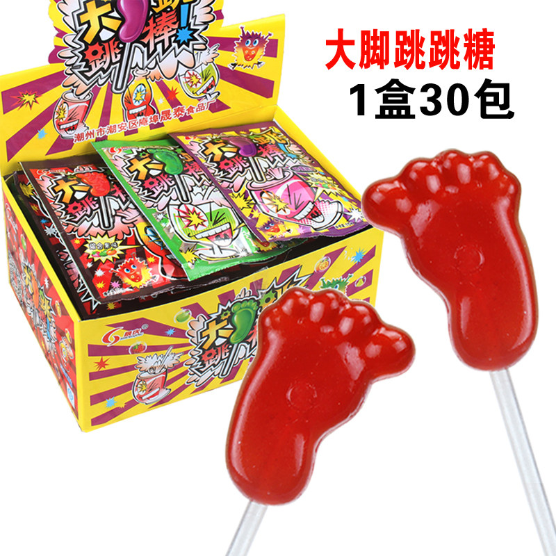 30包果味大脚板跳跳糖爆炸糖创意棒棒糖儿童食品小孩零食散装糖果|ruв категории закуски/орехи/специальность, конфеты/желе/пудинг, конфеты - от Buy2taobao.com для оказания профессиональной услуги покупки агента Taobao