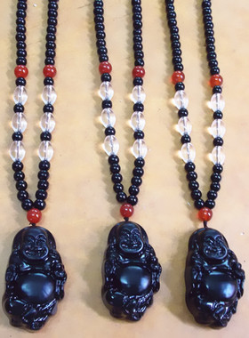 多色可选笑佛吊坠毛衣链大量现货