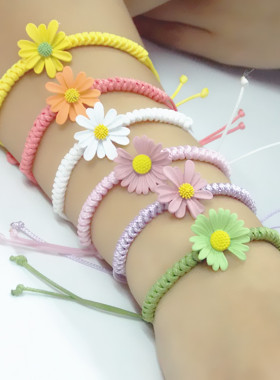 韩国泫雅风小雏菊手工编织金刚结