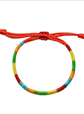 手工编织端午节五彩绳