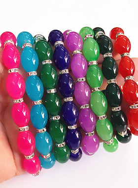 礼品多色路路通女士仿玉手链