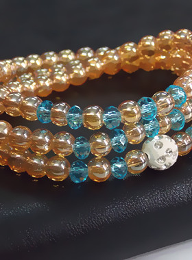 琥珀时尚风手串招财佛珠