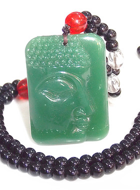 新疆和田玉吊坠项链男女款佛牌