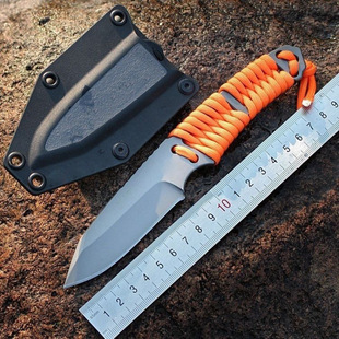 野外随身高硬度小刀手把肉小刀锋利户外小刀野外生存探险求生K鞘