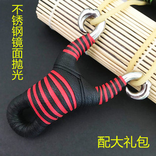 不锈钢传统440反曲藏羚羊弹弓竞技比赛传统高精准圆皮筋弹弓