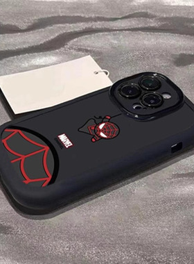 适用苹果16手机壳15promax防摔iPhone14plus蜘蛛侠13mini12硅胶11全包XS软壳XR卡通8保护套7