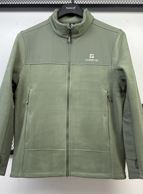 探路者抓绒衣男 25秋冬新户外防风摇粒绒保暖休闲外套TACCAN91269