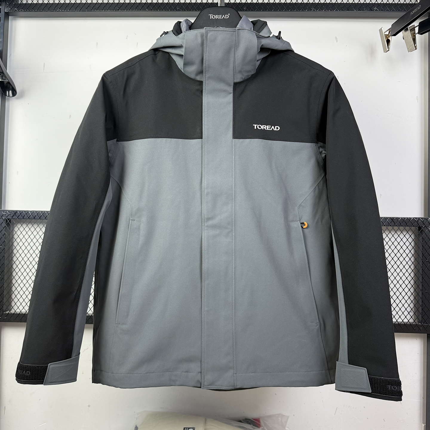 探路者冲锋衣男三合一防风保暖