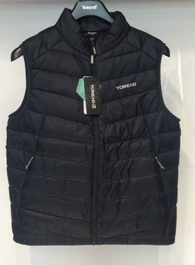 探路者羽绒马甲男女24秋冬轻薄保暖登山背心TAFFCM91365