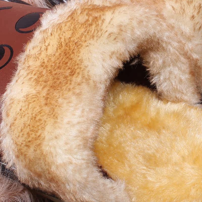 Pantoufles enfants en cuir synthétique pour hiver - semelle tendon - Ref 1012436 Image 4