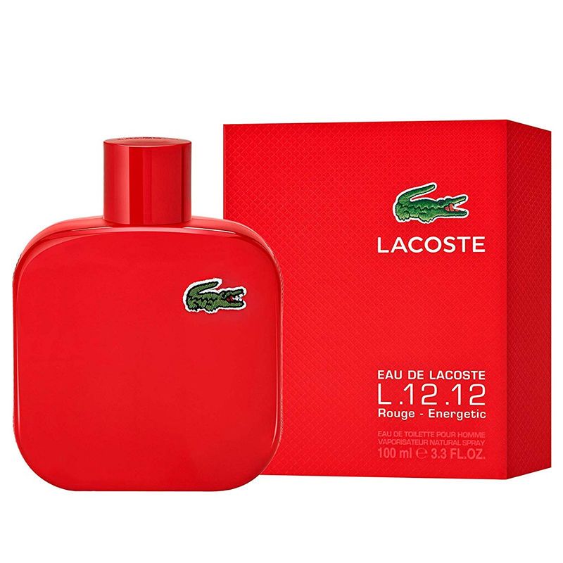 Lacoste/拉科斯特鳄鱼Eau de L.12.12红格蓝色米色男女士香水简装