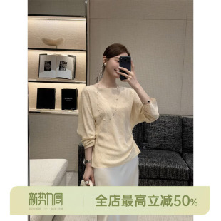 衬衫 邱莹莹HELA 100%桑蚕丝双绉工艺松弛款 疏影 AOMI