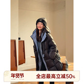 HELA AOMI M原厂 邱莹莹 口碑鹅绒 绗缝工艺锁温防风羽绒服