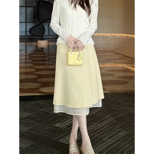 邱莹莹 HELAAOMI ”清欢如许“纯色高级感不规则小个子半身裙