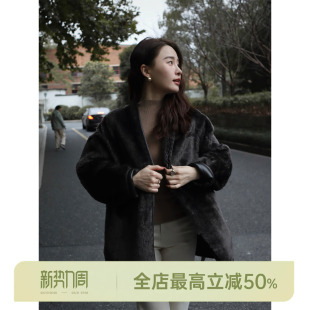 羊皮毛一体轻奢时尚 邱莹莹 水光拉贡 AOMI 保暖皮草 HELA
