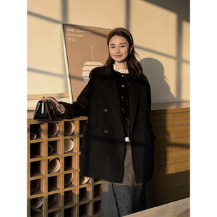 经典 邱莹莹 row原单线.baby苏力100% AOMI 双排扣大衣 HELA