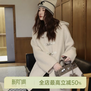 高奢线.白驼浅金 AOMI 骆驼绒50%＋绵羊毛50%大衣 HELA 邱莹莹