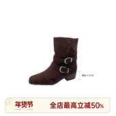 邱莹莹 短靴 摩登时代羊京绒舒适耐穿气质时装 HELA AOMI