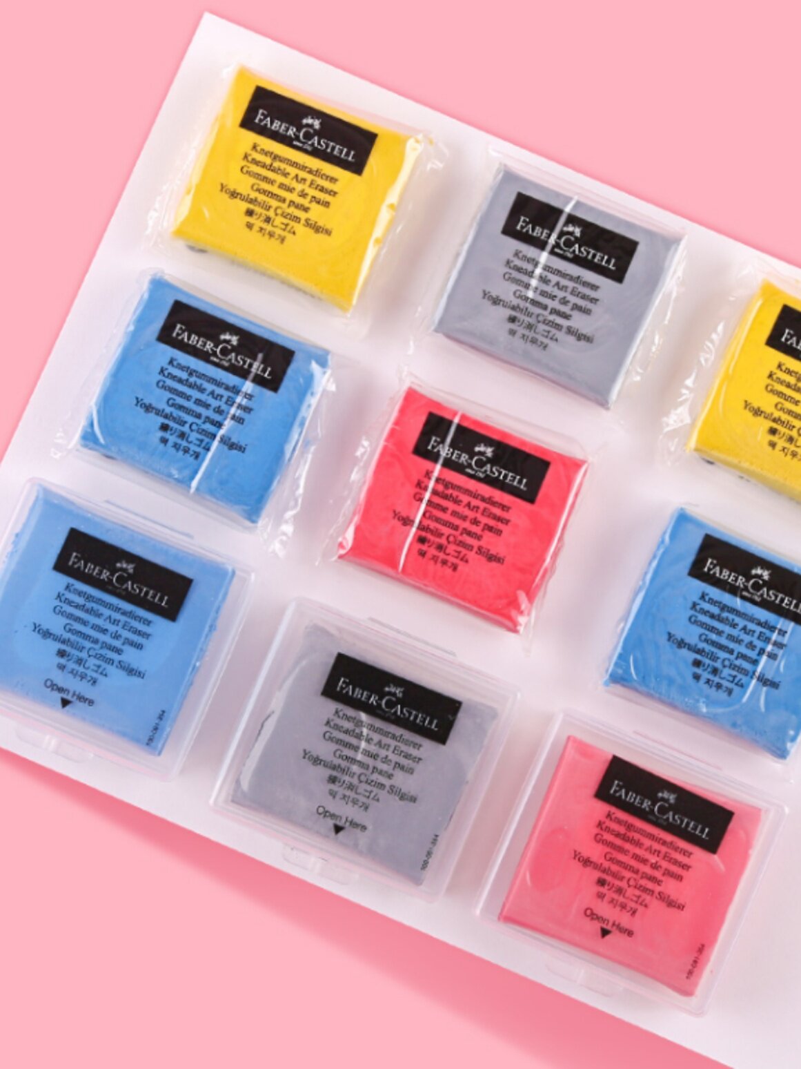 FABER-CASTELL 플라스틱 지우개 7020 스케치 부드러운 PLASTICINE 탄소 펜 고무 고광택 지우개를 사용하여 밝게하고 가소화합니다