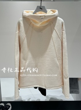 INXX专柜正品 2024冬款TOFOURTH摇粒绒宽松连帽卫衣 TFE4100100