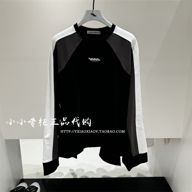 TOFOURTH拼接圆领卫衣