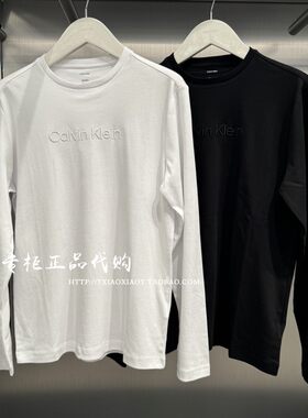 CKJeans纯棉刺绣长袖T恤