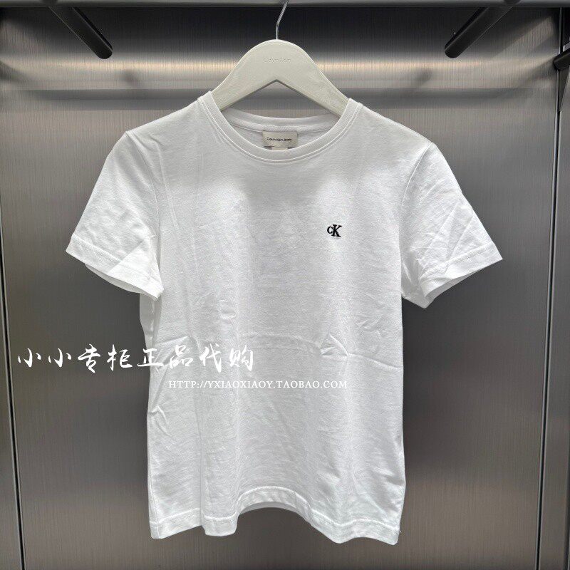 CKJeans刺绣简约短袖T恤图片