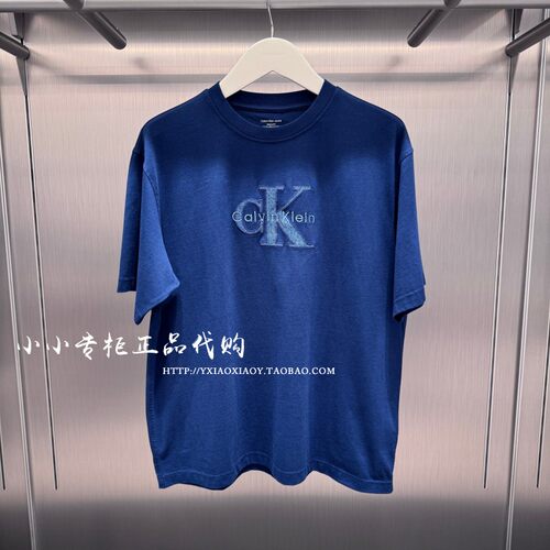 CKJeans刺绣宽松短袖T恤