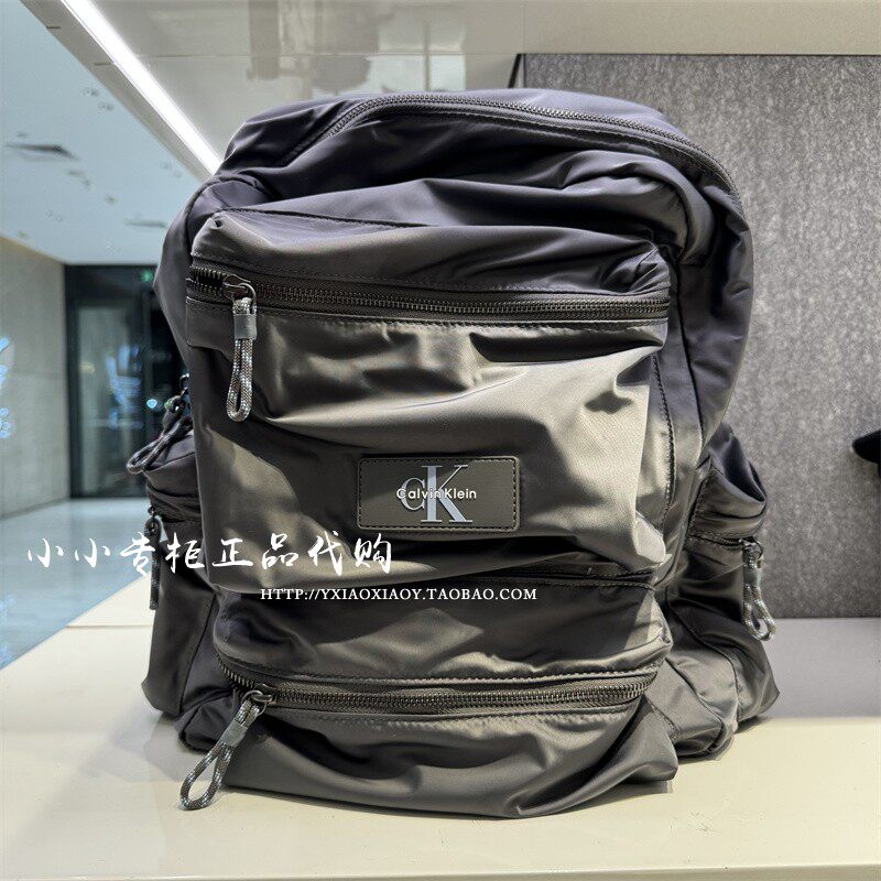 CK Jeans专柜正品 2025早秋新款男士通勤大容量双肩背提包4G3122G