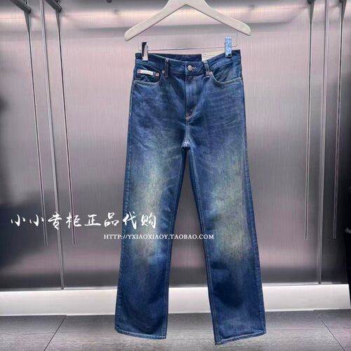 CKJeans纯棉复古直筒牛仔裤