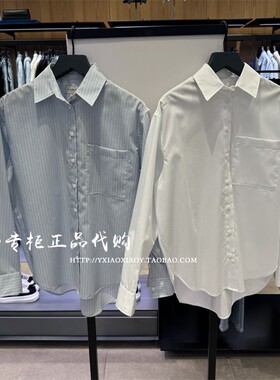 CK Jeans专柜正品 2025春夏新款女士休闲通勤宽松长袖衬衫47AB102