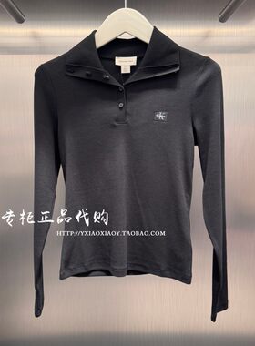CKJeans绣标复古长袖T恤