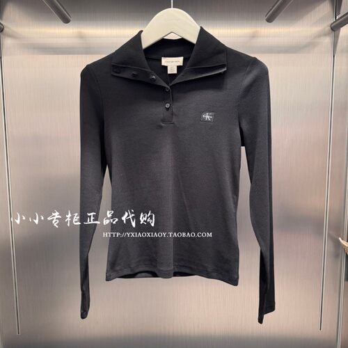 CKJeans绣标复古长袖T恤