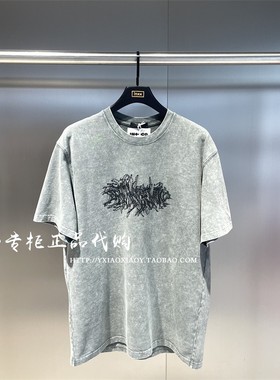 INXX专柜正品 2024夏款男女印花刺绣宽松个性短袖T恤 XCE2010330