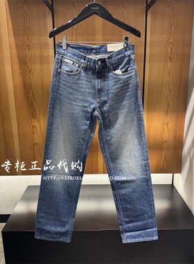 CK Jeans专柜正品 2025秋季新款男士复古猫须直筒牛仔裤 4RD911G