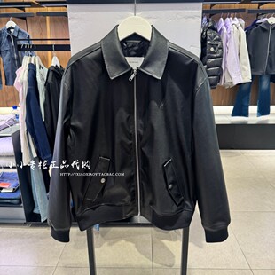 男士 Jeans专柜正品 2026春夏款 4RF403G 潮流机车风翻领皮外套