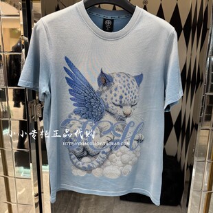 T恤 男女烫钻渐变短袖 T75C10E9062 2025秋款 轻奢潮牌TCH专柜正品