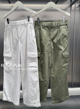 CK Jeans专柜正品 2026春夏款女士复古工装宽松直筒休闲裤47F623G