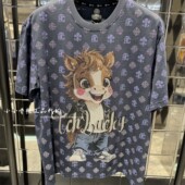 轻奢潮牌TCH专柜正品 T78B106066 圆领T恤 2026春款 卡通风烫钻短袖