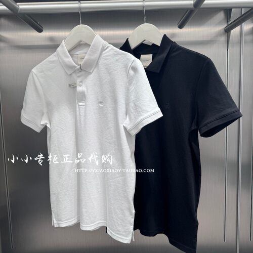 CKJeans刺绣翻领短袖T恤