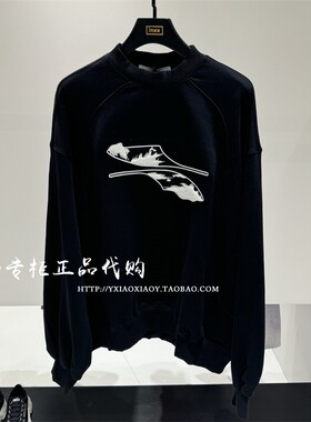 INXX专柜正品 2024秋款TOFOURTH男女刺绣做旧圆领卫衣 TFE3100063